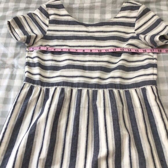 DRESS 100% cotton dress Twik Simons blue white stripes in small - Picture 12 of 16